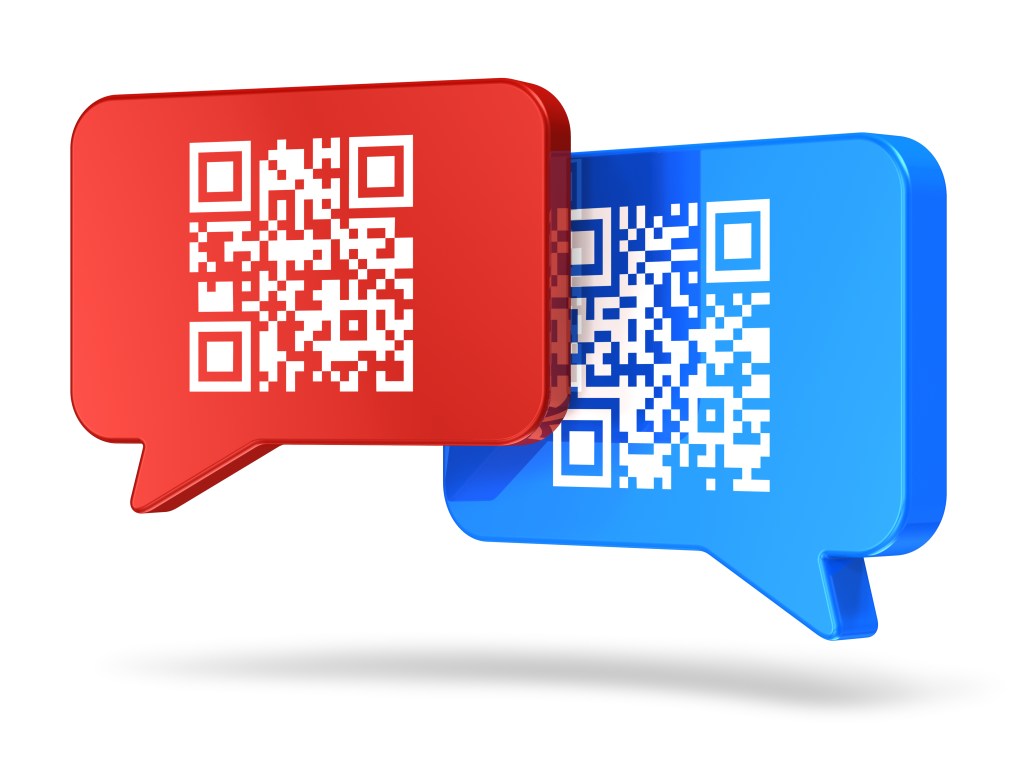 Photo of two QR codes